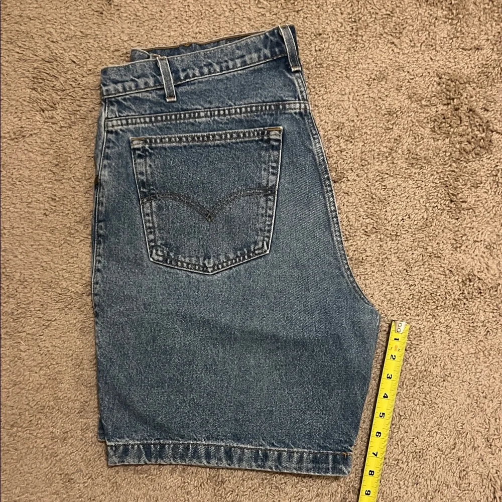 Vintage Levi's 545 Men's Classic Blue Jean Shorts Orange Tab